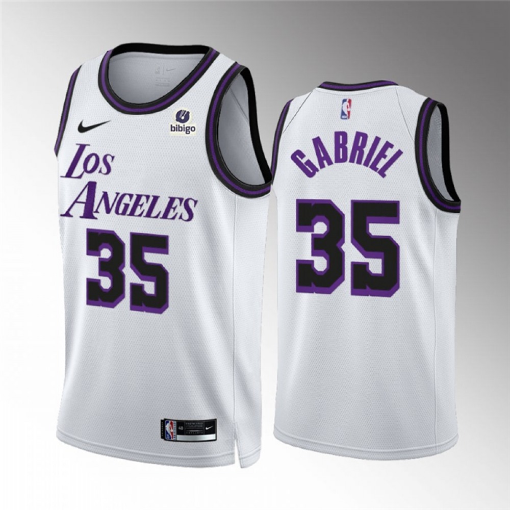 Los Angeles Lakers 35 White Jersey City Edition - Game Day Essential