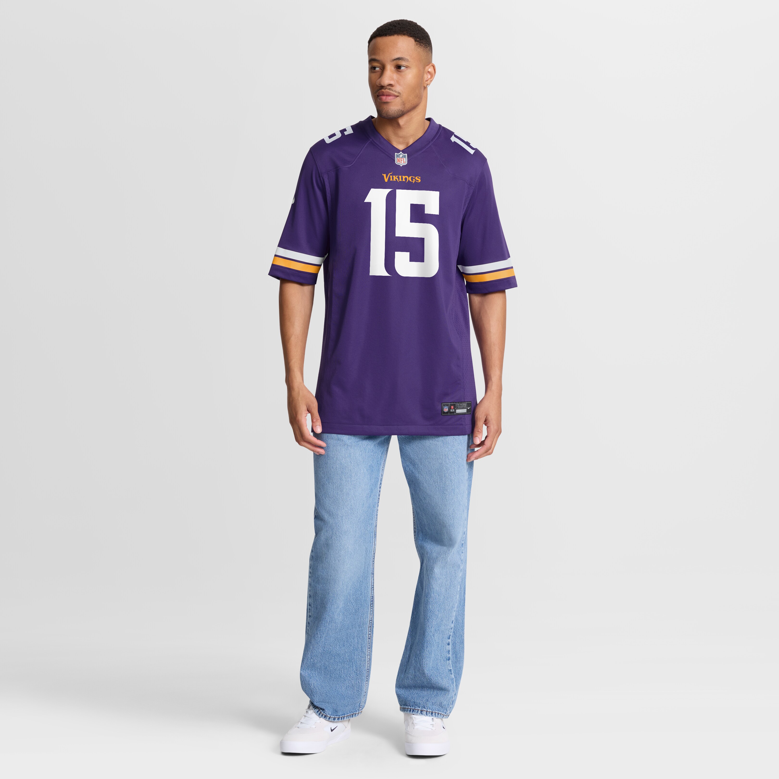 [ESK] Dallas Turner Minnesota Vikings Player Game Jersey - Purple