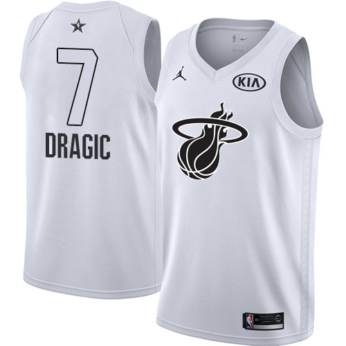 Authentic Heat Goran Dragic #7 2018 Icon Swingman NBA Jersey White -