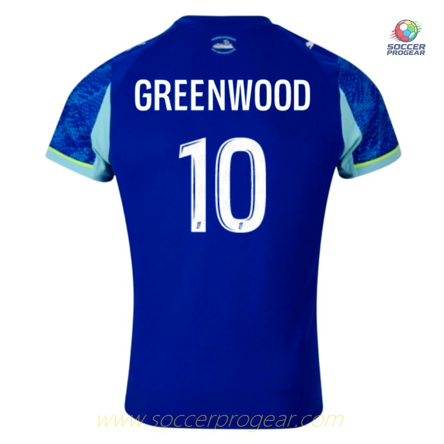 OM Third Youthren's Football Kit Team Jersey 2025-26 Edition Greenwood