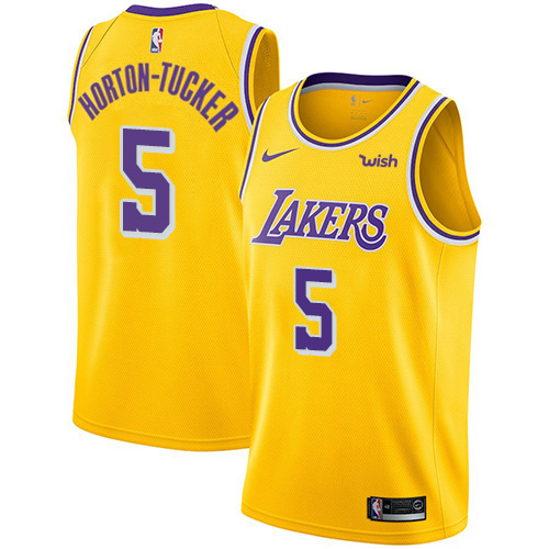 Los Angeles Lakers Talen #5 Authentic Style Replica Jersey Performance