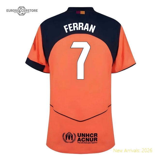 2025-2026 Barcelona Third Shirt (Ferran 7) Supporter Version