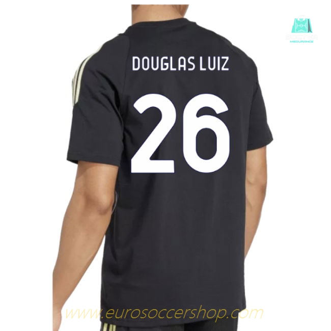 2025-2026 Juventus Training Tee (Black) (Douglas Luiz 26)