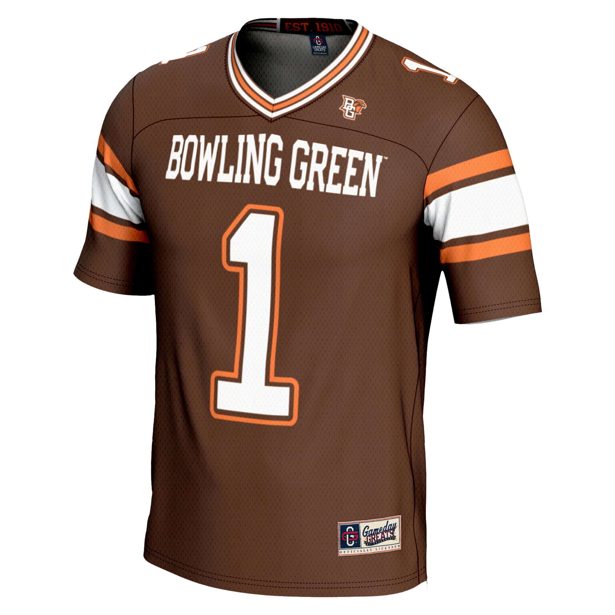 #1 Bowling Green St. Falcons GameDay Greats Youth Endzone 2026/2027 Football Jersey - Brown