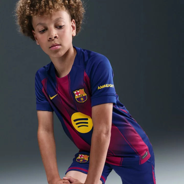 Barcelona Gold) 2025-2026 UCL Home Jersey – Authentic Shirt