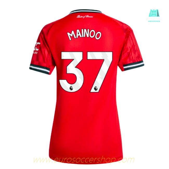 2025-2026 Man Utd Home Shirt (Womens) (Mainoo 37)