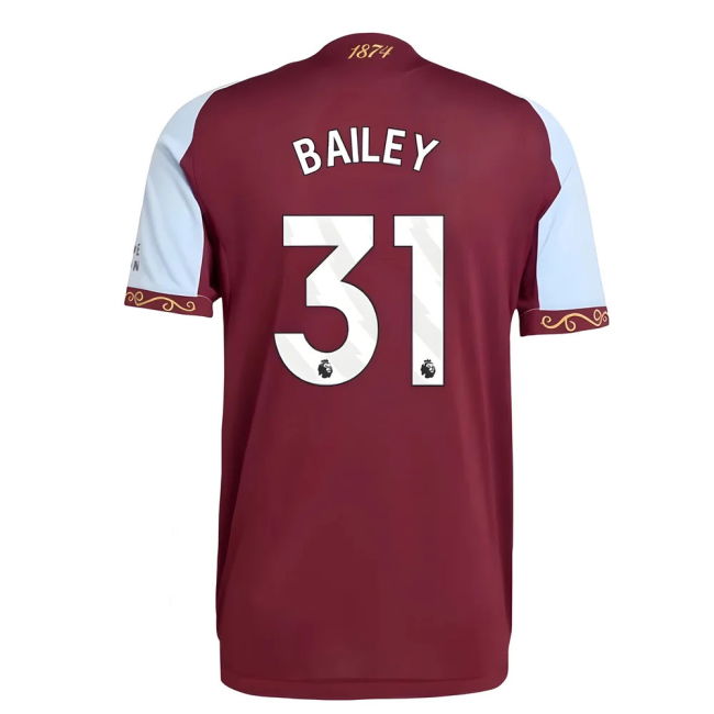 Football Aston Villa Authentic Home Shirt Bailey #31 Superior Craf...