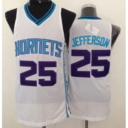 Revolution 30 Charlotte Hornets #25 Al Jefferson White Stitched NBA Jersey Mens