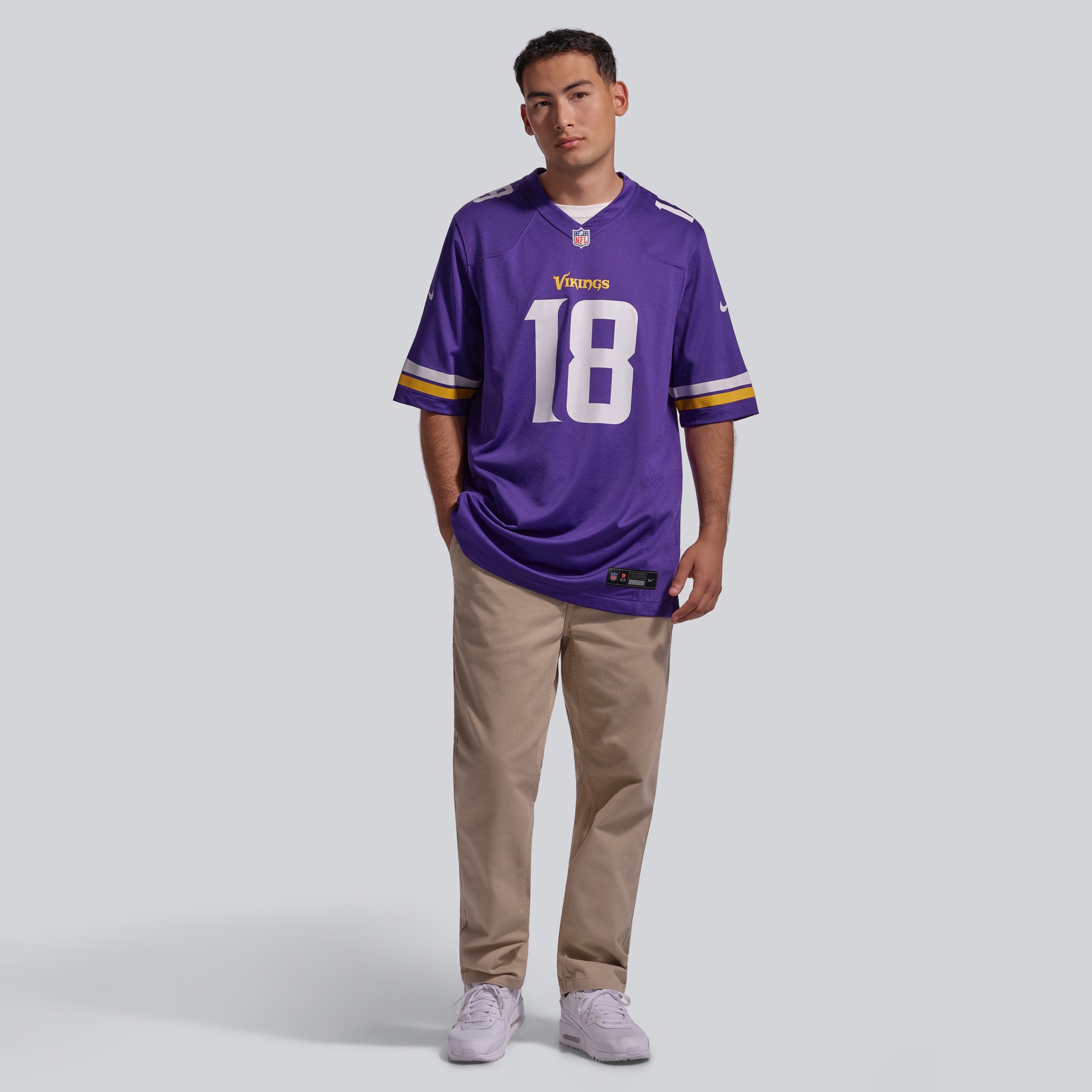 [ESK] Justin Jefferson #18 Minnesota Vikings Player Game Jersey - Purple
