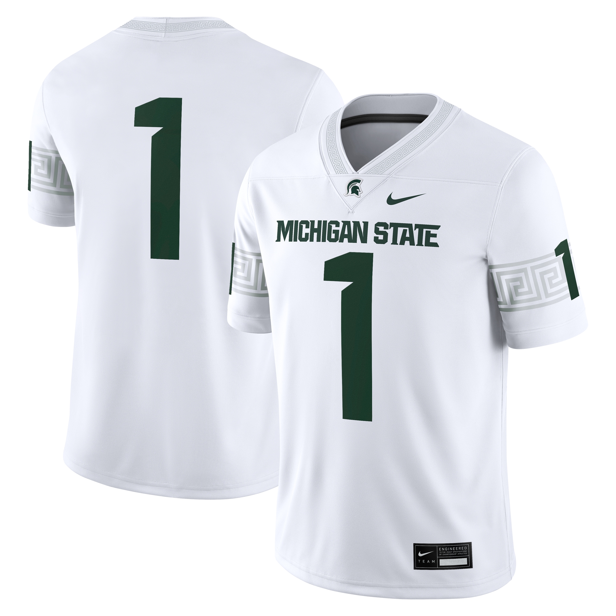 [NJP] Women's Michigan State Spartans Game Jersey - White