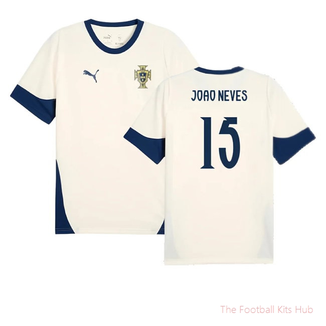 [LK] 2025/26 Portugal Training Jersey (Sugared Almond) (Joao Neves 15)
