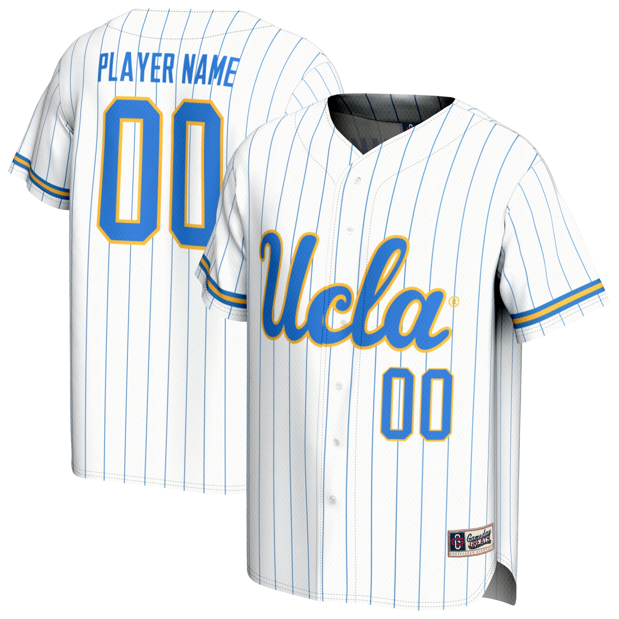 [NJP] UCLA Bruins GameDay Greats Unisex NIL Pick-A-Player Lightweight Softball Fashion Jersey - White