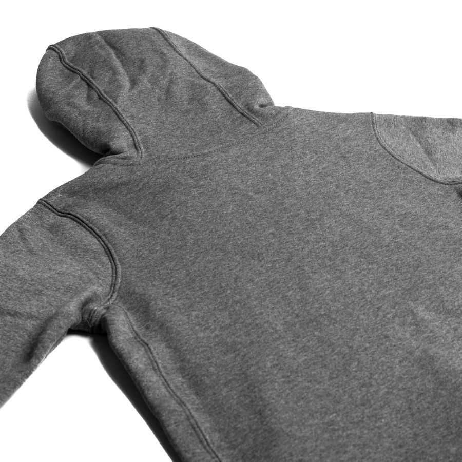 Norway Hoodie Fleece Park 20 - Charcoal Heather/White Kids