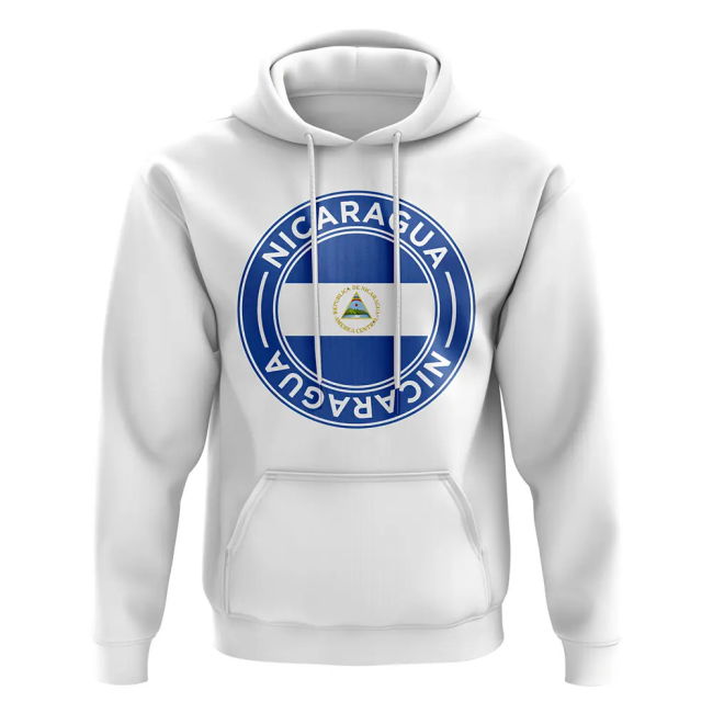 Cup Nicaragua Football Badge Hoodie (White) Replica Authentic