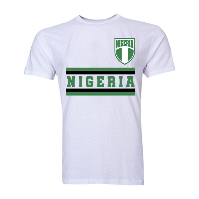 Elite Pro-Grade Nigeria Core Football Country T-Shirt (White)