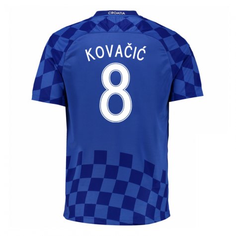 Croatia Away 2016 Kovacic 8 Soccer Jersey Shirt - Official Replica