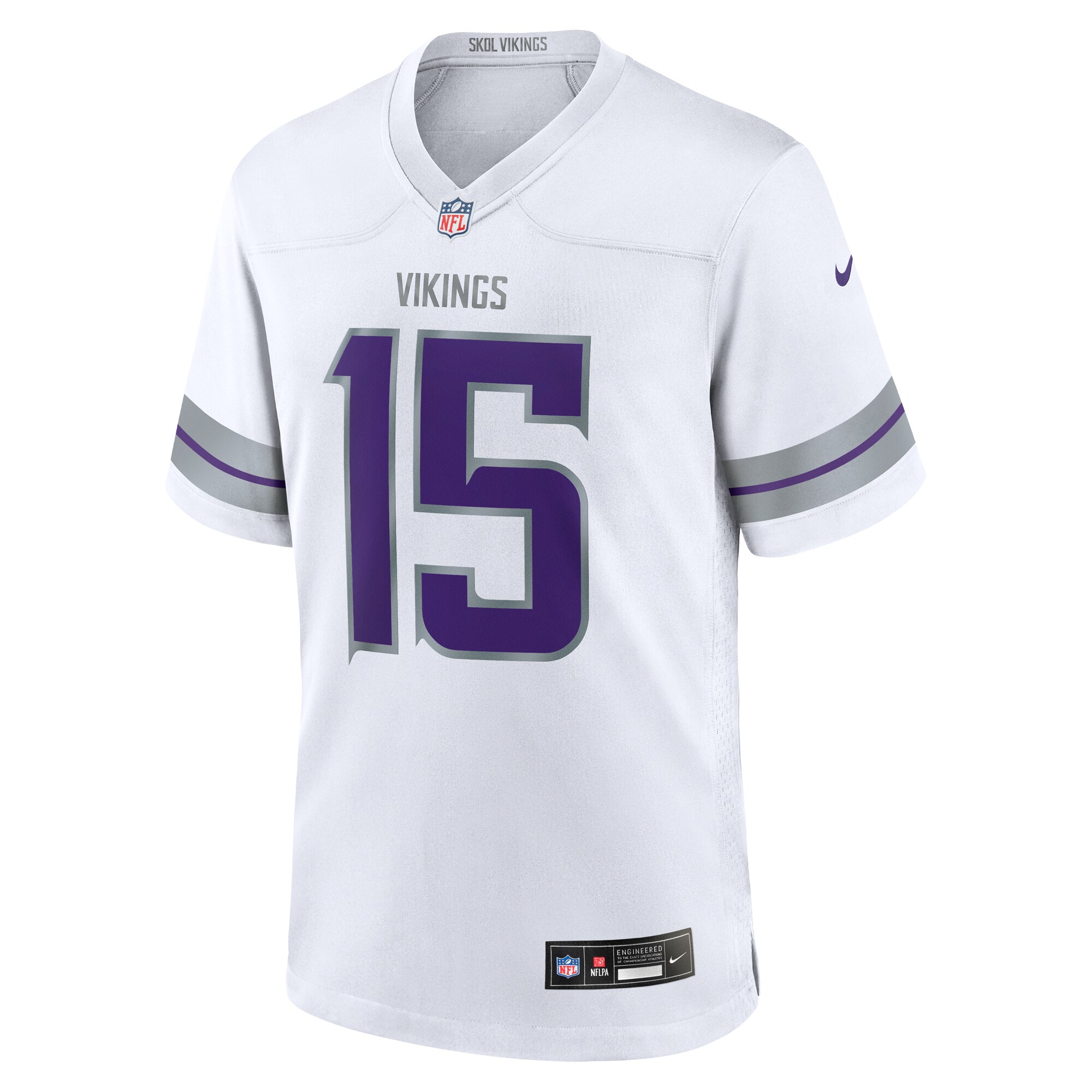 [LK] Dallas Turner Minnesota Vikings Alternate Game Jersey - White
