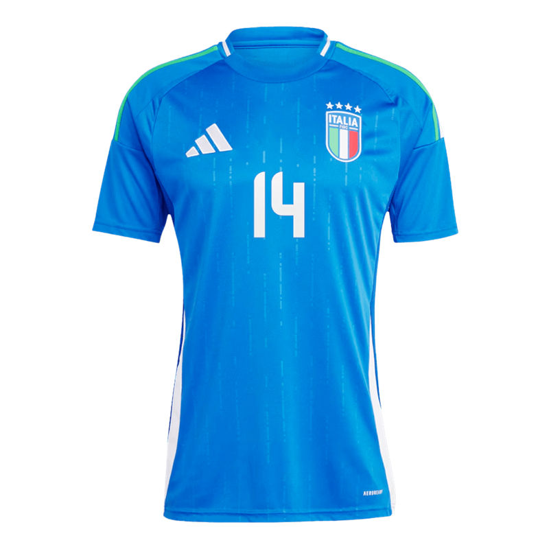 Official Breathable UEFA Euro 2024 Italy Home Shirt CHIESA 14