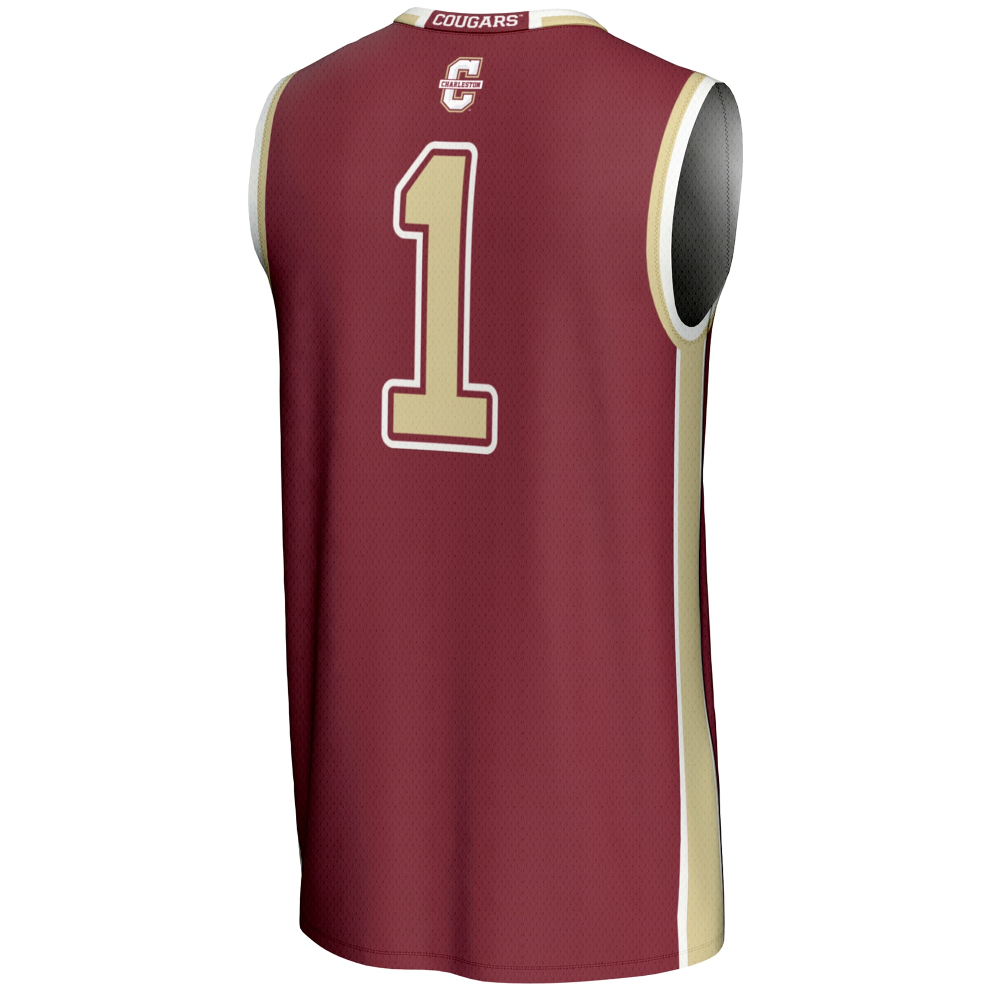 [NJP] Charleston Cougars GameDay Greats Youth #1 Basketball Jersey - Maroon
