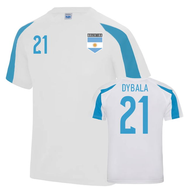 Exclusive-Design Argentina Sports Training Jersey (Dybala 21)