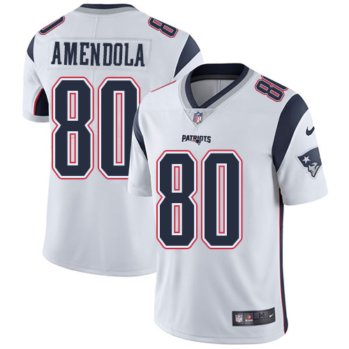 NFL NE Patriots #80 Danny Amendola White Limited Jersey - Authentic...