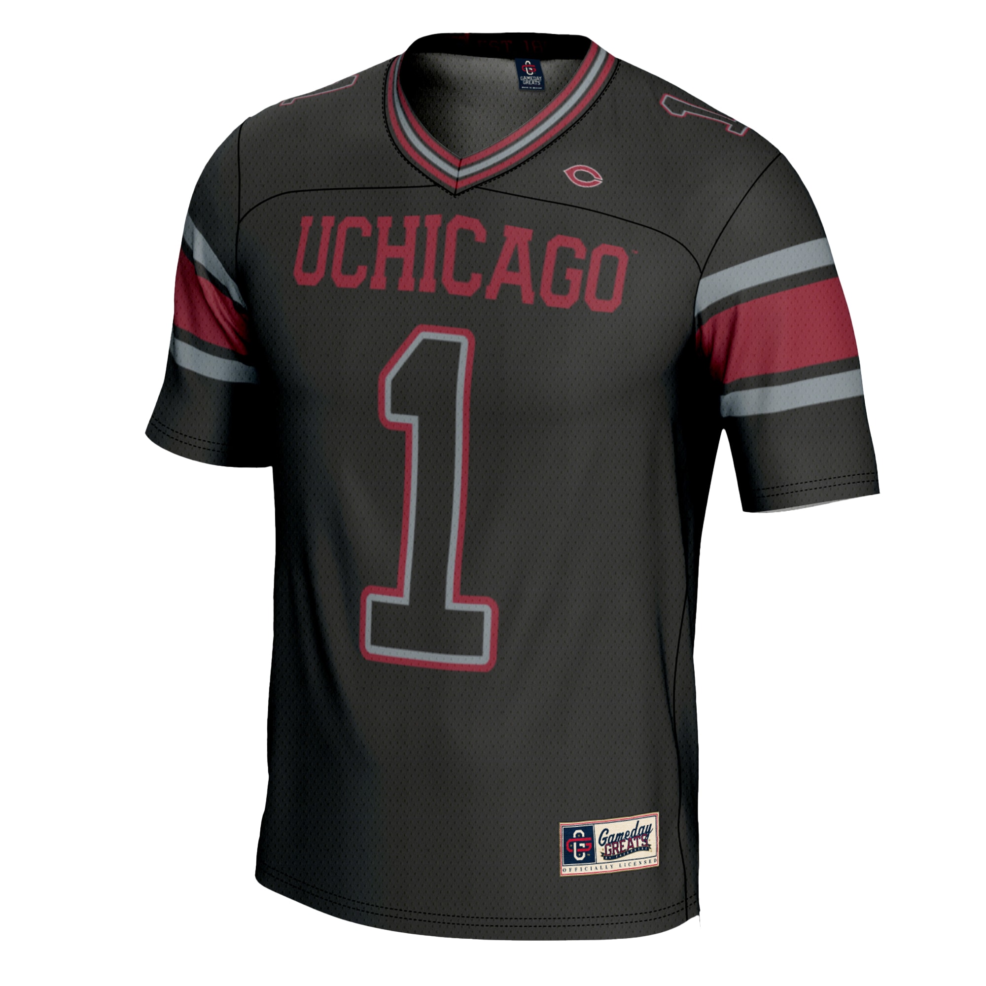 UChicago Maroons #1 Football Jersey - Black | Stadium Series 2026
