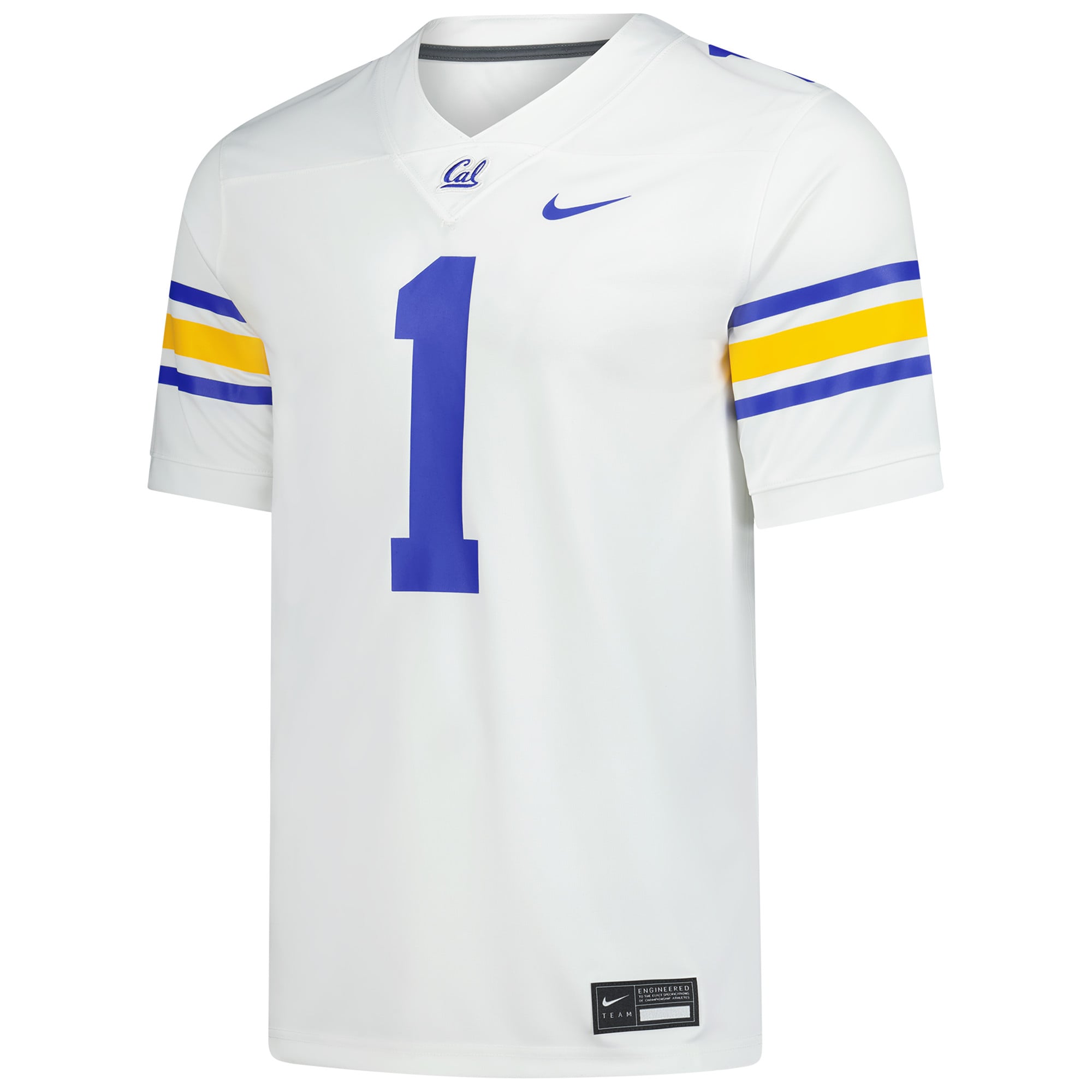 #1 Cal Bears Nike Alternate Game Football Jersey - White