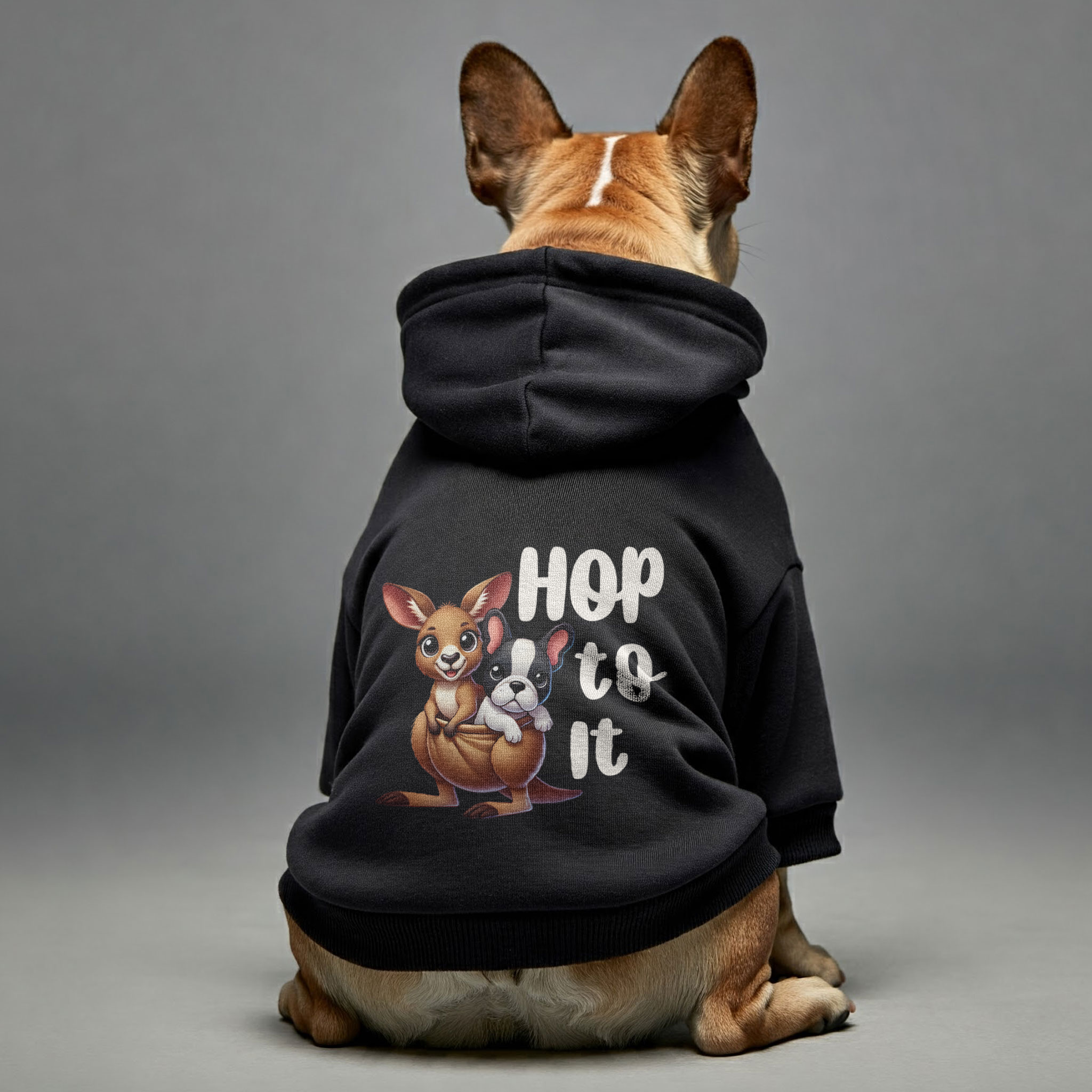 French Bulldog Hop To It Personalized French Bulldog Hoodies With
