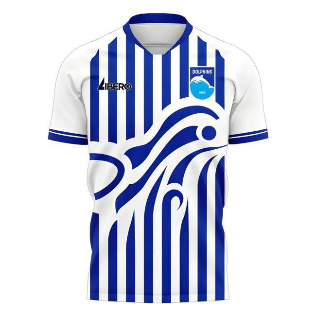 Premium Delfini Home Jersey Pescara 202 #5 Official Merchandise (v5)