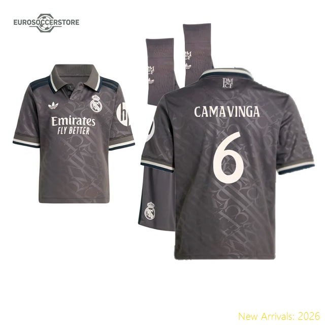 Comfortable Football Team Youth Jersey Camavinga 2024-2025 Aeroready