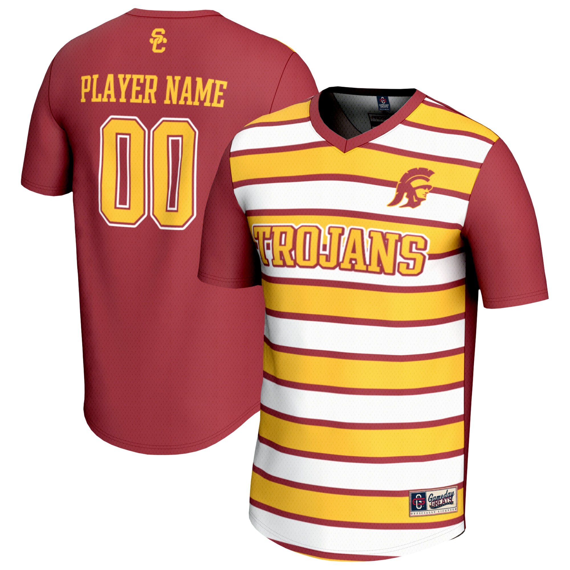 [NJP] USC Trojans GameDay Greats Youth NIL Pick-A-Player Collegiate Women's Soccer Lightweight Fashion Jersey - Cardinal