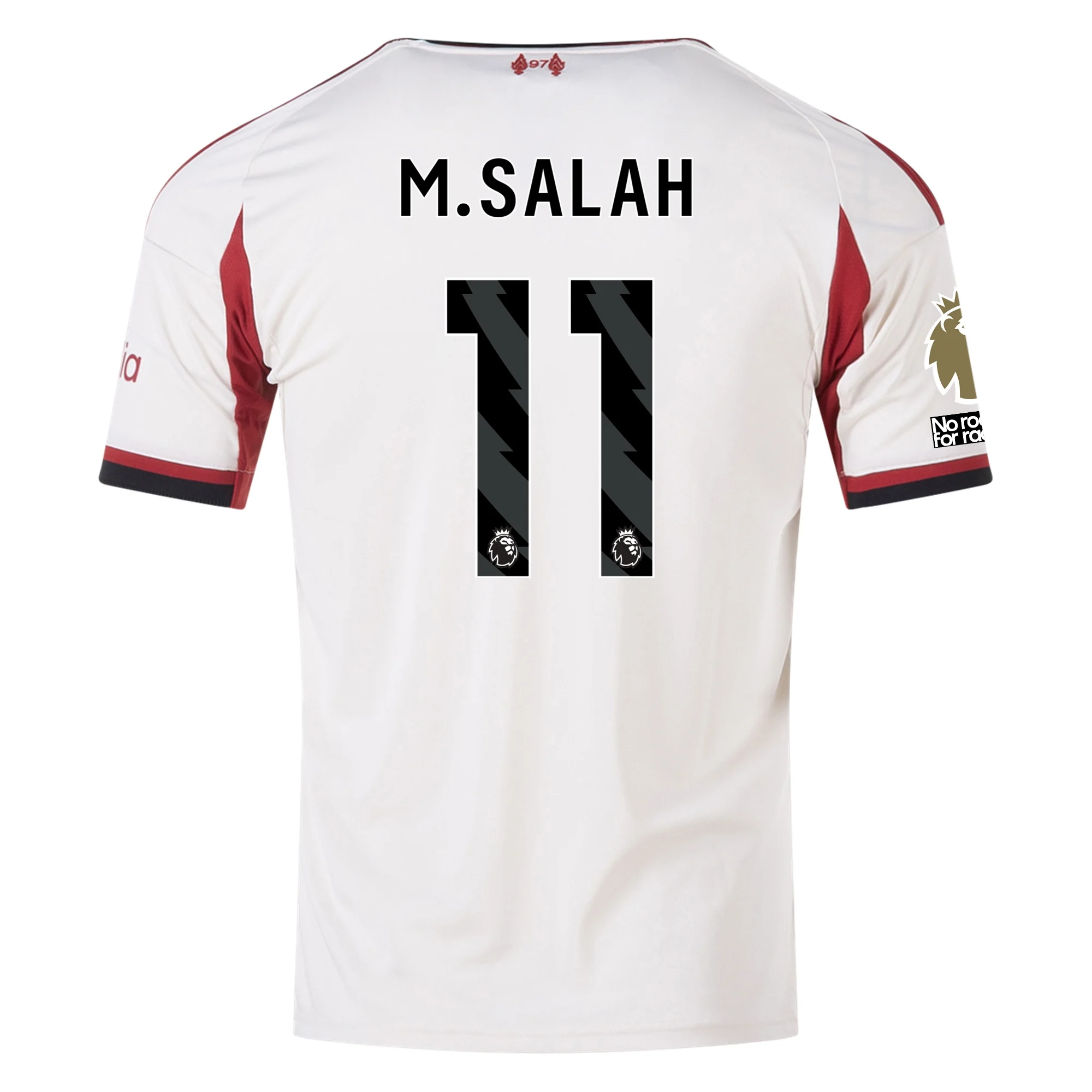 Mohamed Salah Liverpool Away Football Shirt 25/26 EPL Champions Wonder White