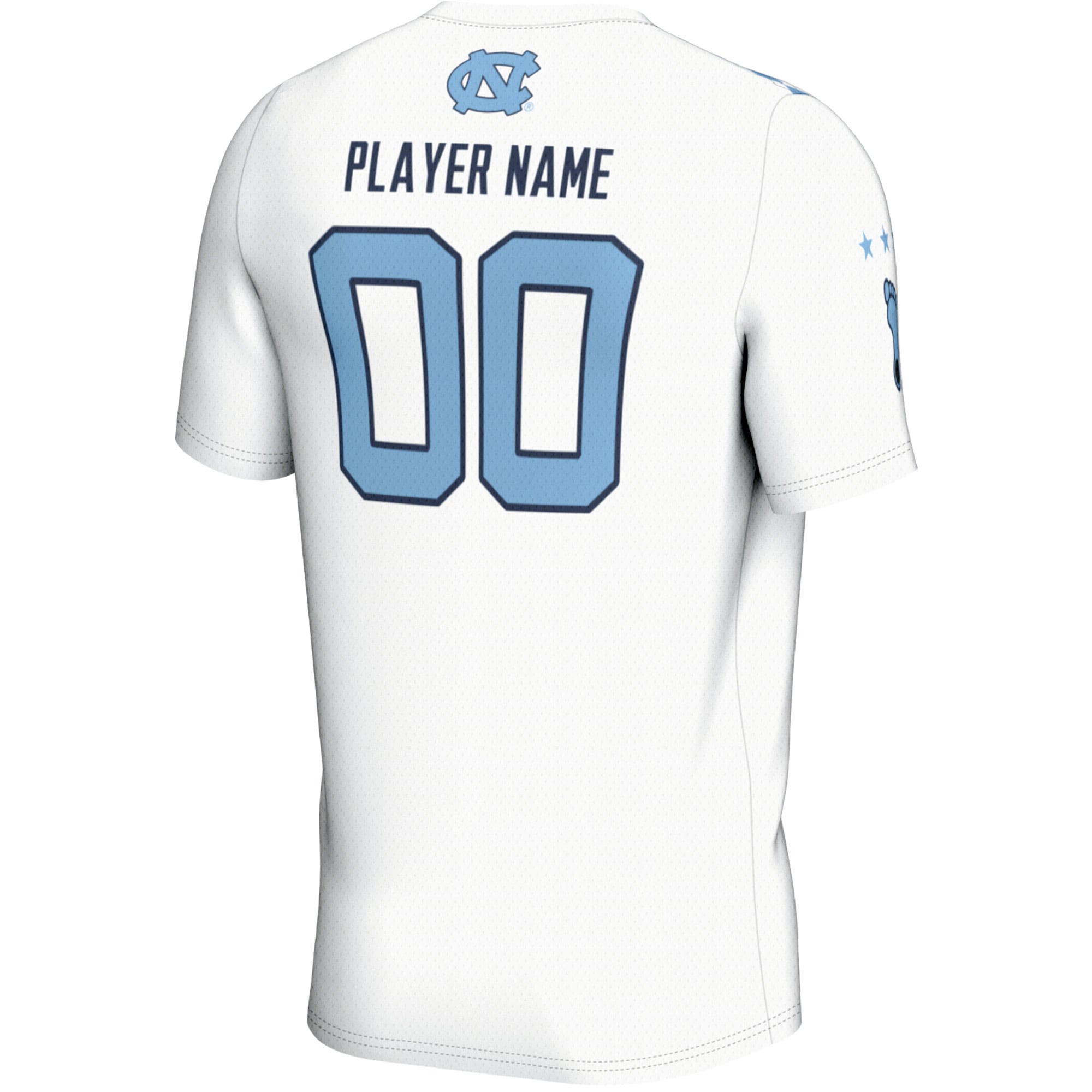 [NJP] North Carolina Tar Heels GameDay Greats Unisex NIL Pick-A-Player Women's Lacrosse Lightweight Jersey - White