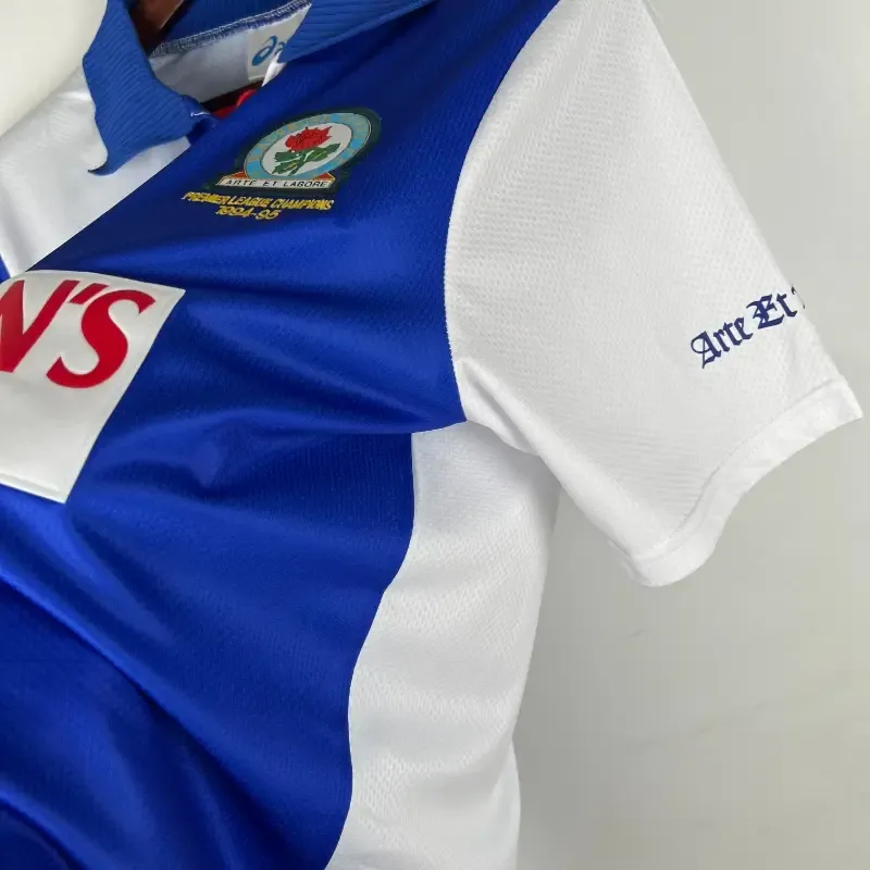 Cheap 1994-1995 Blackburn Rovers Jersey retro kit