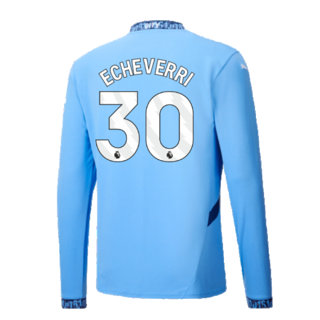2024-20 Man City Home Shirt with Echeverri 30 L M S