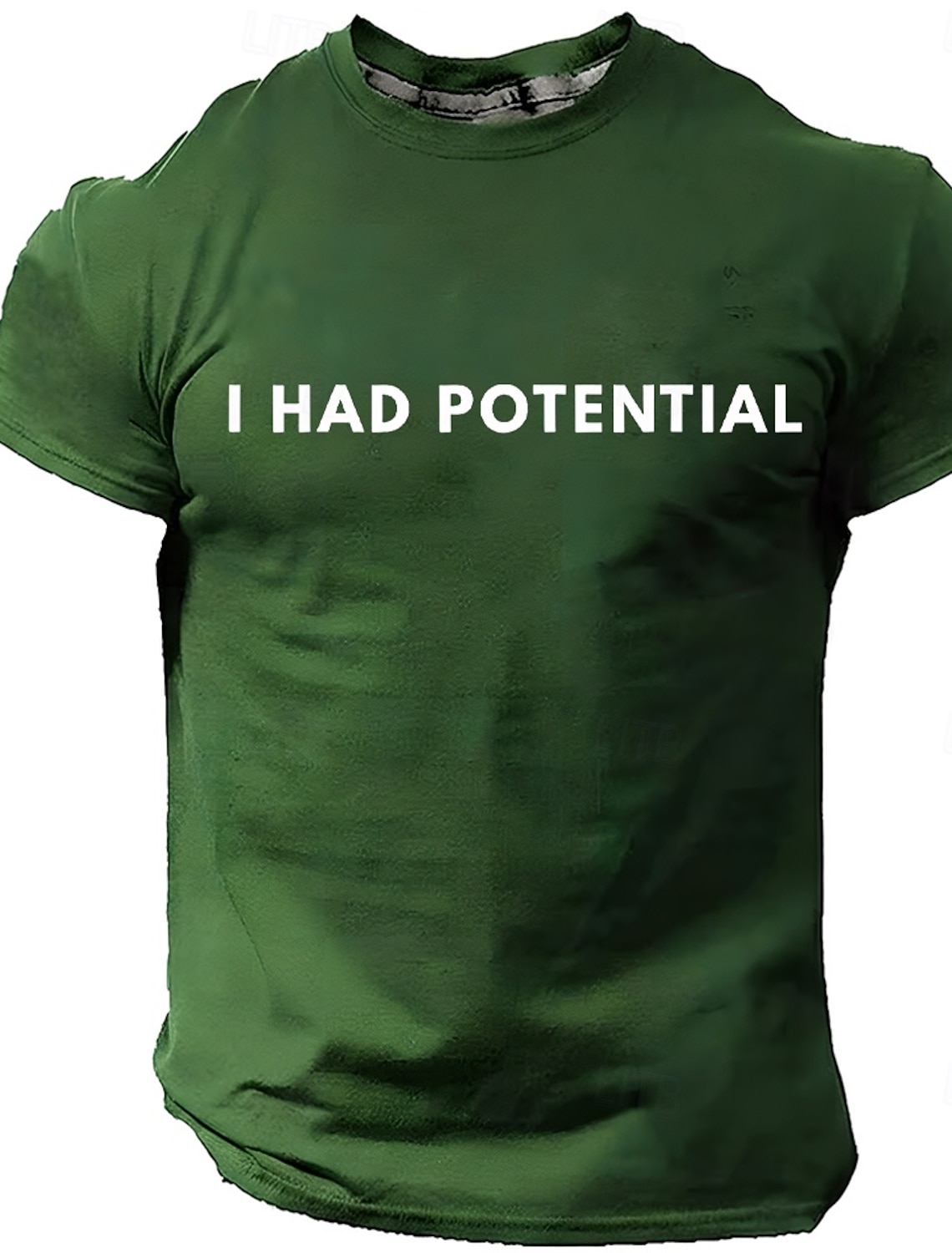 Men's I Had Potential Funny Sarcastic Quote Minimalist Meme T Shirt Graphic Regular Fit Gifted Child Burnout Humor Casual Daily Designer Clothing Apparel S M L XL XXL XXXL