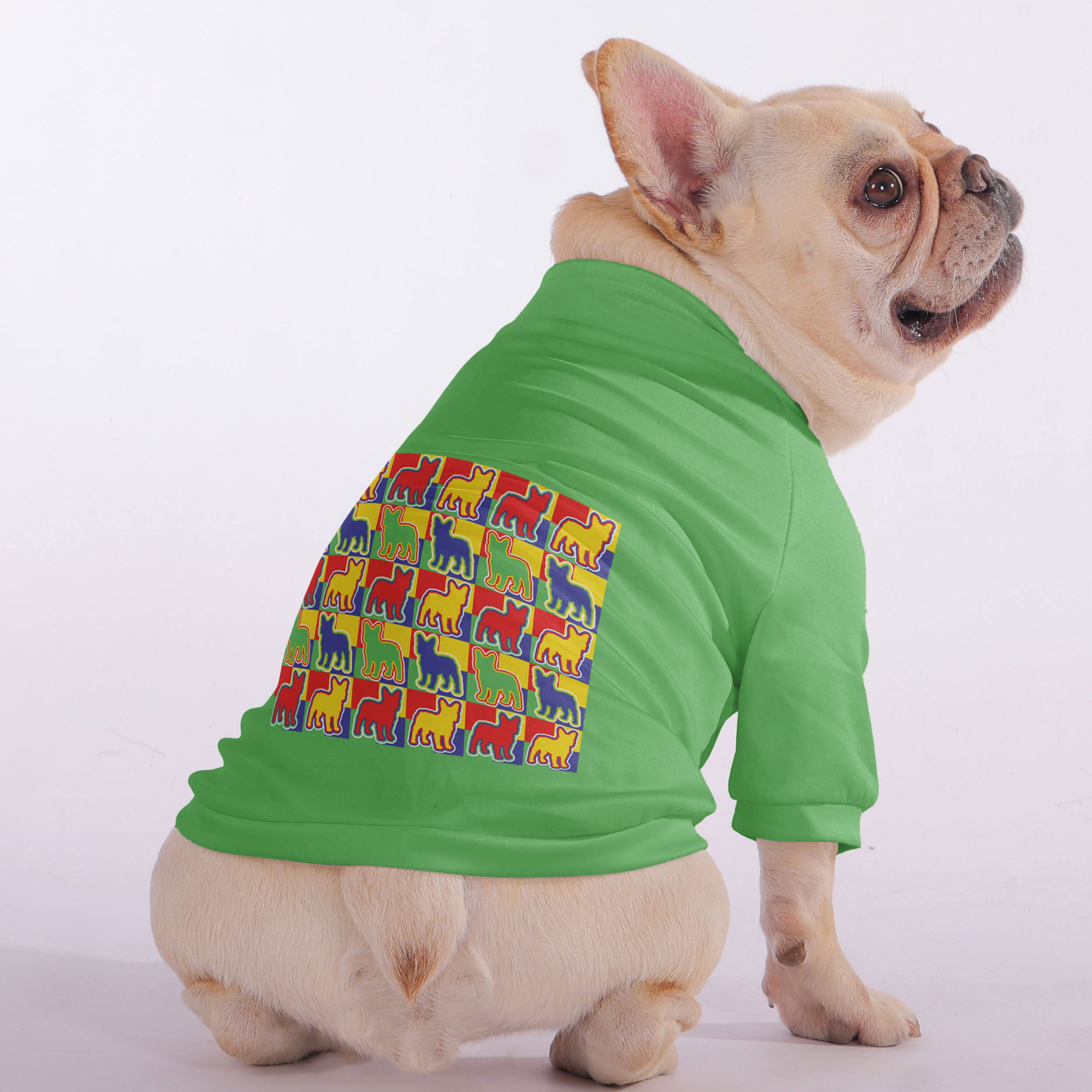 French Bulldog Quincy Snuggly Zip Up Sweatshirt For French Bulldogs Durable Dog Item