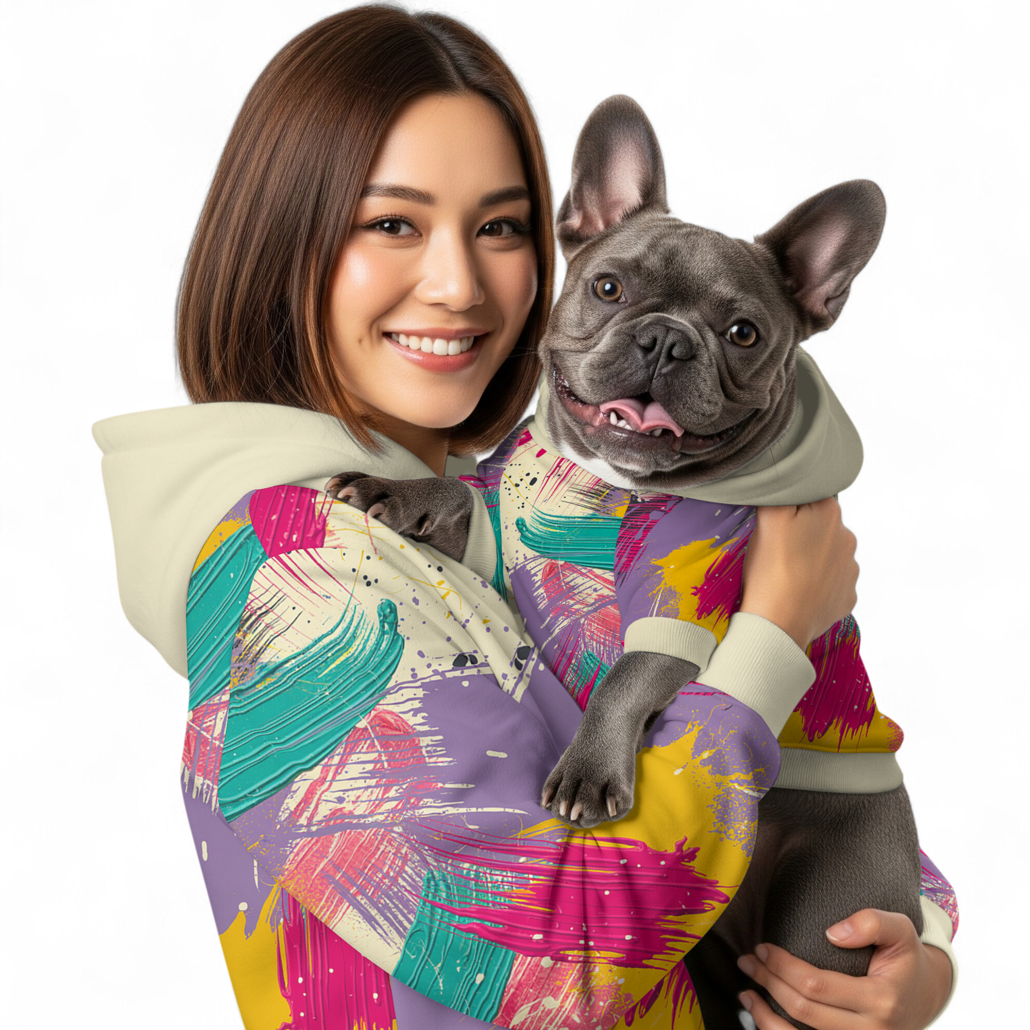 French Bulldog Dingo Human Hoodies Cute Frenchie Essential