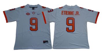 Men's Clemson Tigs Travis Etienne #9 team authorized White 2019