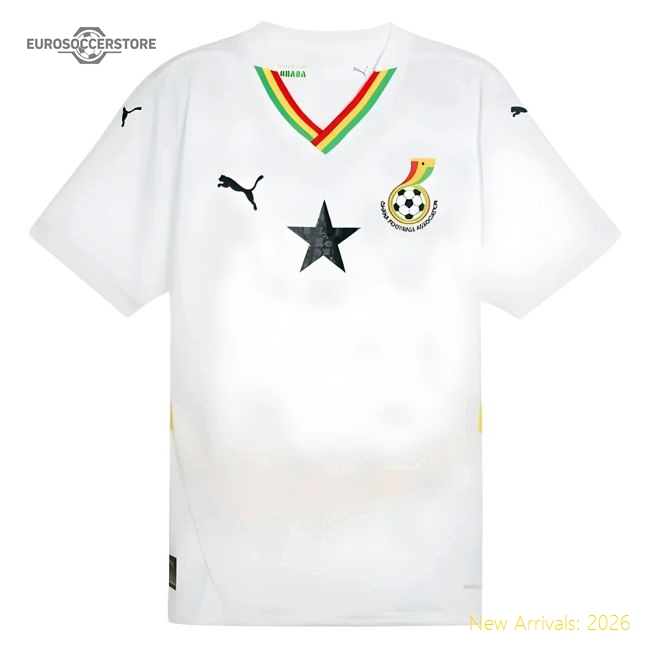 Durable Ghana 20242025 Home Shirt Sadults Contemporary