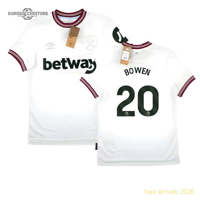 Luxury 2023-2024 West Ham United Away Shirt (bowen 20) - Economical