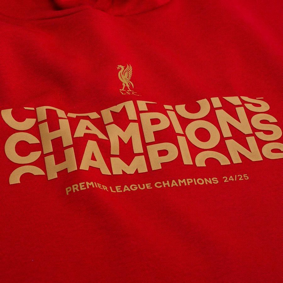 Liverpool Hoodie Champions - Red/Gold