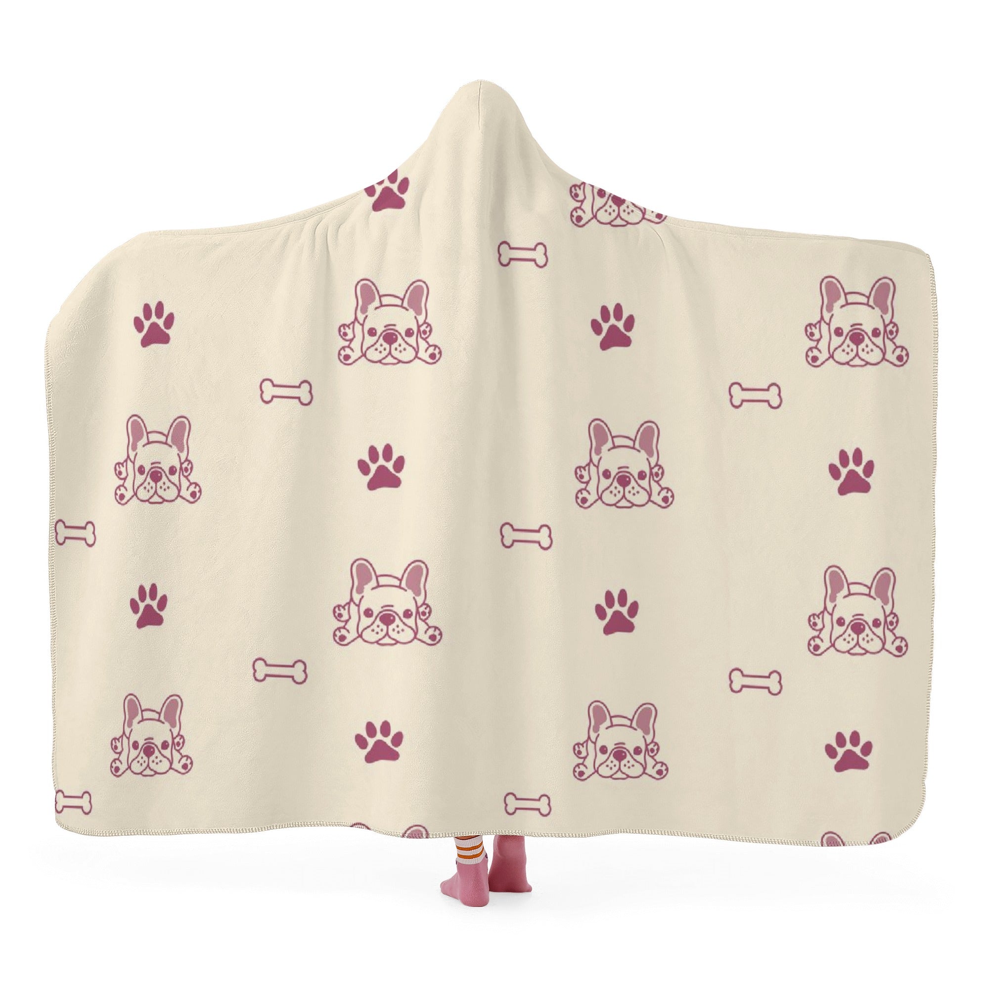 French Bulldog Stella Hooded Blanket Frenchie Pet Item