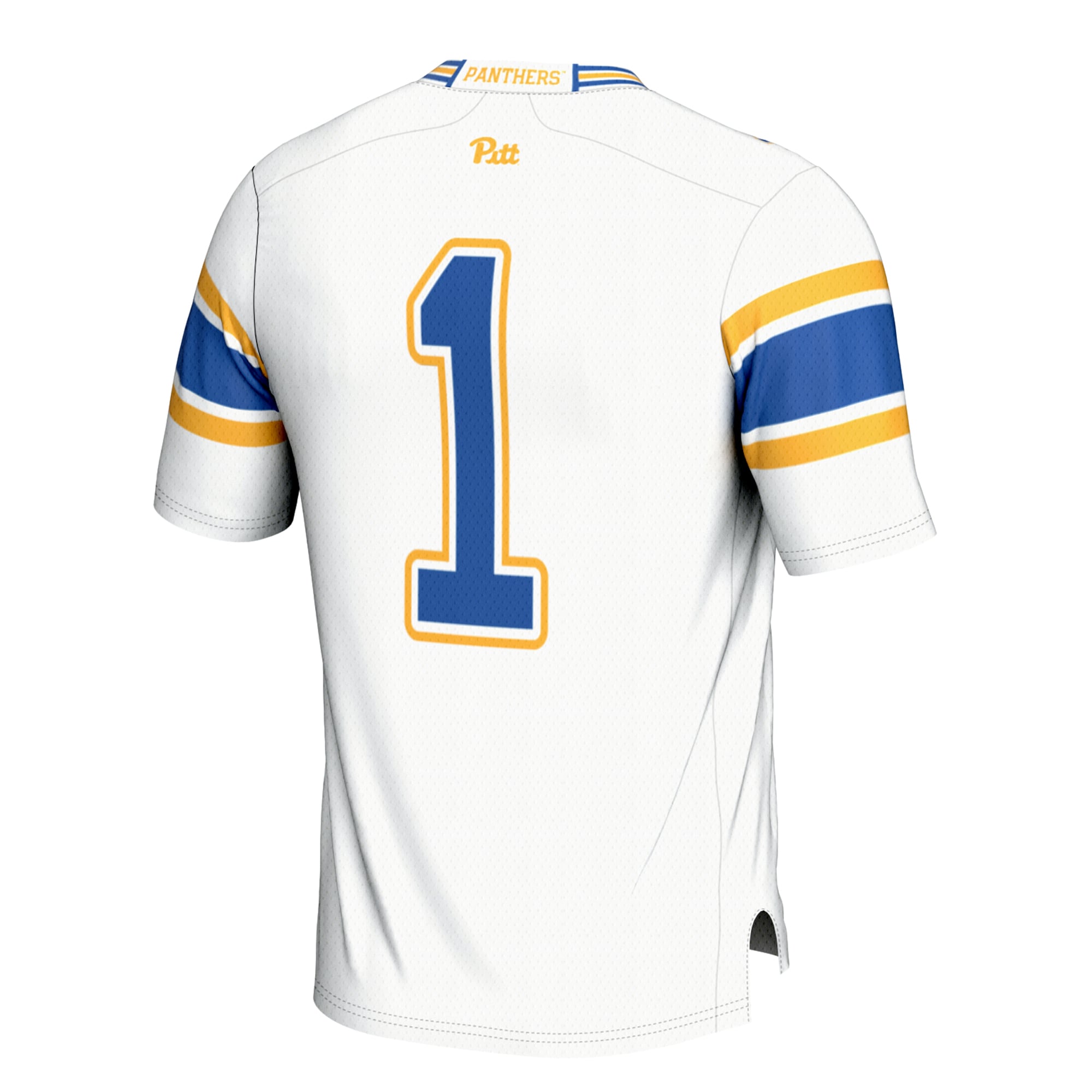 Youth #1 White Pitt Panthers Football Jersey