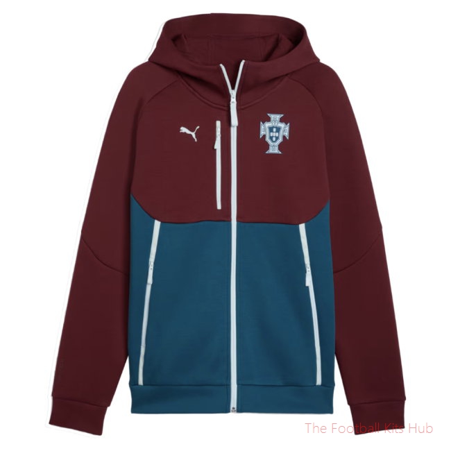 2026-2027 Portugal PumaTECH FZ Hoody (Ruby)