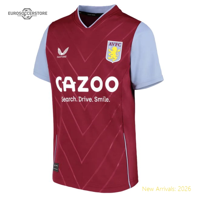 Official 2022-2023 Aston Villa Home Shirt (kids) (grealish 10)