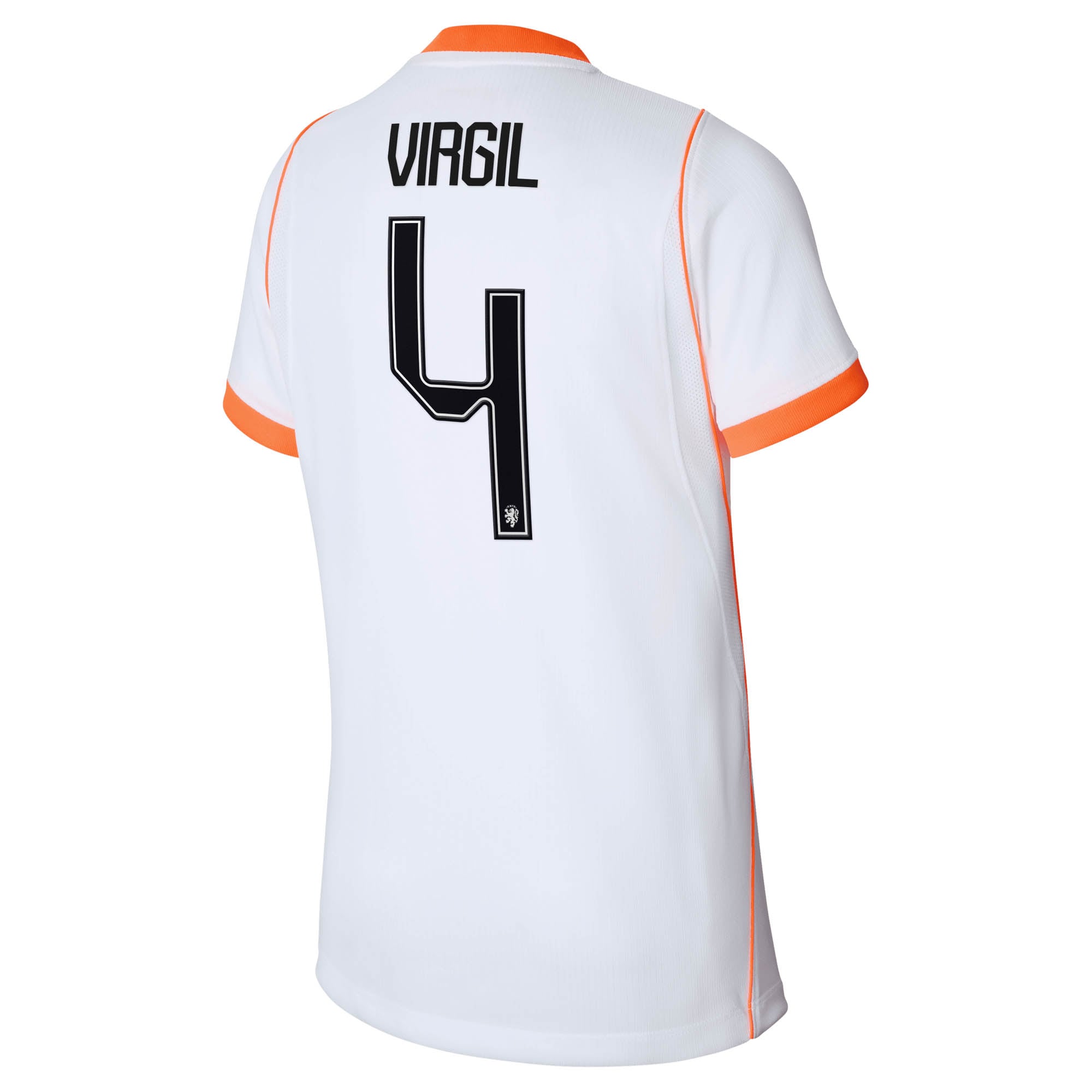 [JED] Virgil van Dijk Netherlands National Team Youth 2026 Away Stadium Replica Jersey - White