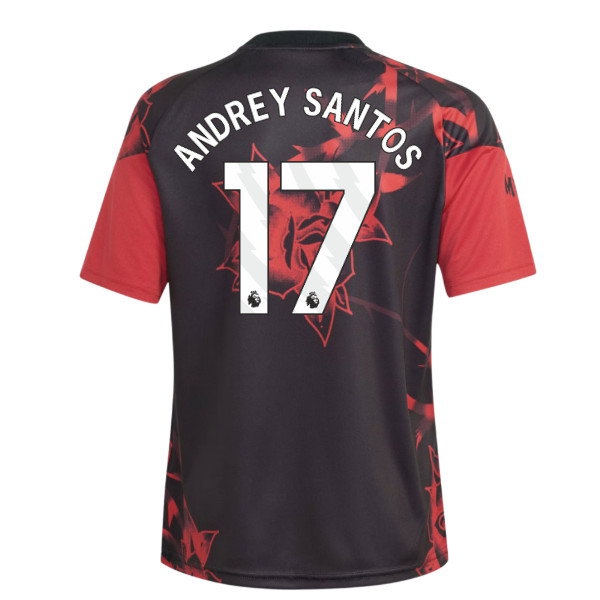 [DDJ] 2026-2027 Man Utd Home Pre-Match Shirt (Red) - Kids (Andrey Santos 17)