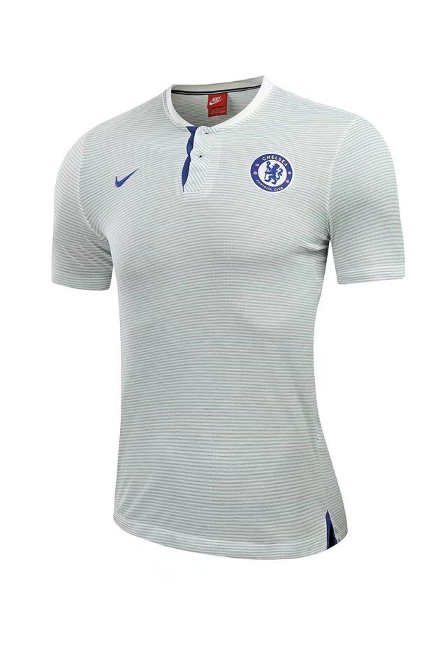Chelsea 201718 White Polo Shirt - Official Replica 13737