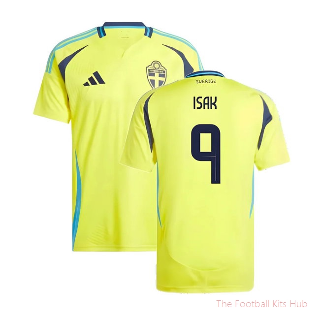 2024-2025 Sweden Home Shirt (ISAK 9)